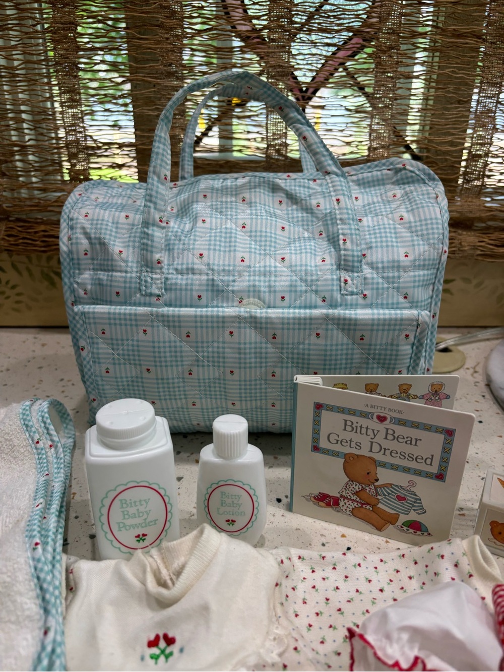 Vintage American Girl Bitty Baby Pleasant Company Diaper Bag Set - Picture 5 of 16
